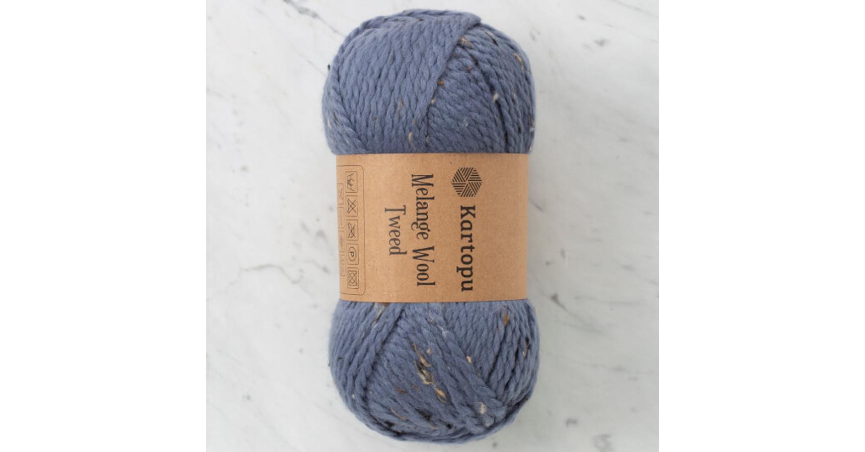 Kartopu Melange Wool Tweed - farmerkék - FonalLak.hu